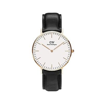 Daniel Wellington DW00100036 Dames klassieke Sheffield 36mm rose gouden horloge Daniel Wellington DW00100036 Dames klassieke Sheffield 36mm rose gouden horloge