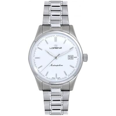 Lorenz Montenapoleone 090005AA Montre classique pour femme Montre à mouvement à quartz Swiss Made Bracelet en acier inoxydable Lorenz Montenapoleone 090005AA Montre classique pour femme Montre à mouvement à quartz Swiss Made Bracelet en acier inoxydable