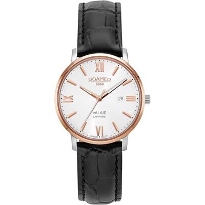 Roamer Valais 958844 49 13 05 Montre bracelet en cuir pour femme 32 mm, Sangles Roamer Valais 958844 49 13 05 Montre bracelet en cuir pour femme 32 mm, Sangles