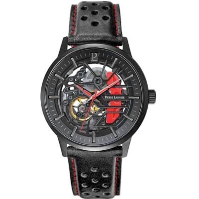 Pierre Lannier Montre automatique Paddock cuir noir Pierre Lannier Montre automatique Paddock cuir noir