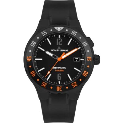 JACQUES LEMANS Montre pour Homme 1-2109D, sangle JACQUES LEMANS Montre pour Homme 1-2109D, sangle