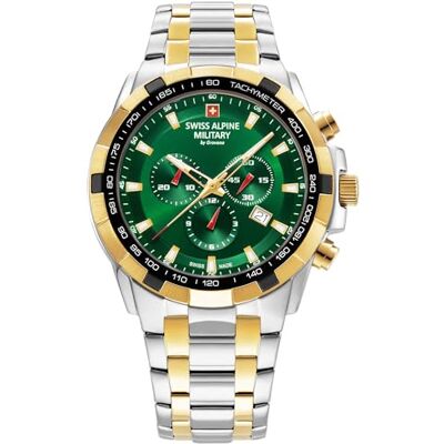 Alpine Montre chrono pour homme en acier inoxydable 7043.9144SAM, Bracelet Alpine Montre chrono pour homme en acier inoxydable 7043.9144SAM, Bracelet
