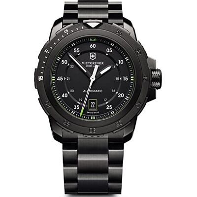 Victorinox 241684 Montre pour homme, bracelet en acier inoxydable, couleur noire, Noir, Bracelet Victorinox 241684 Montre pour homme, bracelet en acier inoxydable, couleur noire, Noir, Bracelet