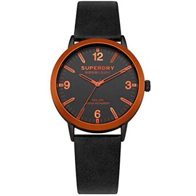 Superdry Montre à quartz analogique pour homme avec bracelet en cuir SYG259B Superdry Montre à quartz analogique pour homme avec bracelet en cuir SYG259B