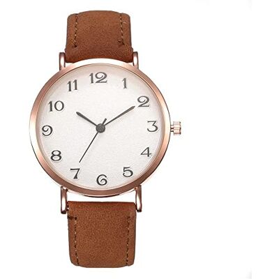 INGRAX Montres Femmes Montres Marque de Luxe Dames Mode élégante Montre à Quartz Femmes Bracelet en Cuir Robe Montres pour Femmes Cadeau, Brown, sangle INGRAX Montres Femmes Montres Marque de Luxe Dames Mode élégante Montre à Quartz Femmes Bracelet en Cuir Robe Montres pour Femmes Cadeau, Brown, sangle