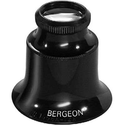 Bergeon 1458A Lunettes pour l'horloger en Forme de Double lentille Grossissement 15X, Le Noir, Le Noir, Le Noir Bergeon 1458A Lunettes pour l'horloger en Forme de Double lentille Grossissement 15X, Le Noir, Le Noir, Le Noir