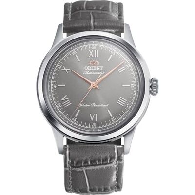 Orient Classique Bb00 Enfant 38 Roman Montre Unisexe Automatique Et À Remontage Manuel Mécanique Classique Bracelet En Cuir Gris Boîtier En Acier Inoxydable Cadran Noir RA-BB0006N Orient Classique Bb00 Enfant 38 Roman Montre Unisexe Automatique Et À Remontage Manuel Mécanique Classique Bracelet En Cuir Gris Boîtier En Acier Inoxydable Cadran Noir RA-BB0006N