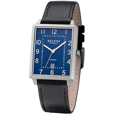 REGENT 32018700 Montre analogique à quartz pour homme, Cadran bleu F1274, bracelet REGENT 32018700 Montre analogique à quartz pour homme, Cadran bleu F1274, bracelet