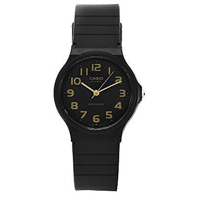 Casio Montre à quartz pour homme MQ24-1B2 en caoutchouc noir avec cadran noir, Noir, Sangle Casio Montre à quartz pour homme MQ24-1B2 en caoutchouc noir avec cadran noir, Noir, Sangle