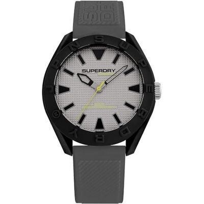 Superdry Montre à quartz analogique pour homme avec bracelet en silicone SYG243EE Superdry Montre à quartz analogique pour homme avec bracelet en silicone SYG243EE