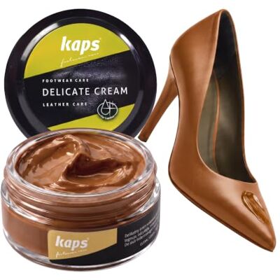 Kaps Professional Crème de soin Delicate Cream pour chaussures Cirage & soin pour nettoyer et rafraîchir le cuir naturel et synthétique (50 ml), 50ml 1.70 fl.oz. Kaps Professional Crème de soin Delicate Cream pour chaussures Cirage & soin pour nettoyer et rafraîchir le cuir naturel et synthétique (50 ml), 50ml 1.70 fl.oz.
