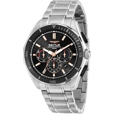 Sector No Limits 790 Montre homme, chronographe, analogique 42 mm, gris, 42mm, Bracelet Sector No Limits 790 Montre homme, chronographe, analogique 42 mm, gris, 42mm, Bracelet