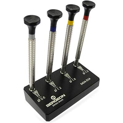 Bergeon 8404-S04 Lot de 4 outils de montage manuel pour montre HH8404-S04 Bergeon 8404-S04 Lot de 4 outils de montage manuel pour montre HH8404-S04