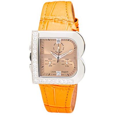Laura Biagiotti Montre analogique pour femme à quartz avec bracelet en cuir LB0002-NA Laura Biagiotti Montre analogique pour femme à quartz avec bracelet en cuir LB0002-NA