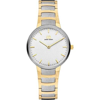 Danish Design Montre Femme Analog Silver IV65Q1278 Farø Quartz, Bicolore, 32, bracelet Danish Design Montre Femme Analog Silver IV65Q1278 Farø Quartz, Bicolore, 32, bracelet