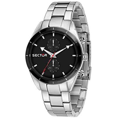 Sector No Limits Montre à quartz analogique pour homme avec bracelet en acier inoxydable R3253516003 Sector No Limits Montre à quartz analogique pour homme avec bracelet en acier inoxydable R3253516003