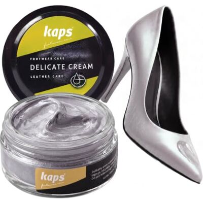 Kaps Professional Crème de soin Delicate Cream pour chaussures Cirage & soin pour nettoyer et rafraîchir le cuir naturel et synthétique (50 ml), 50ml 1.70 fl.oz. Kaps Professional Crème de soin Delicate Cream pour chaussures Cirage & soin pour nettoyer et rafraîchir le cuir naturel et synthétique (50 ml), 50ml 1.70 fl.oz.