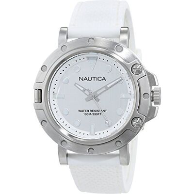 Nautica Montre analogique pour femme à quartz avec bracelet en acier inoxydable NAD12548G, multicolore, 40 MM, Bracelet : Nautica Montre analogique pour femme à quartz avec bracelet en acier inoxydable NAD12548G, multicolore, 40 MM, Bracelet :