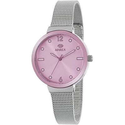 Marea Montre analogique B41288/3 maille argentée pour femme, argent métallique, bracelet Marea Montre analogique B41288/3 maille argentée pour femme, argent métallique, bracelet