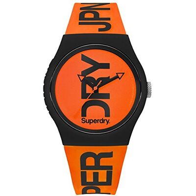 Superdry Homme Type d'affichage : analogique Mouvement : Quartz Montre avec Bracelet en Silicone SYG189OB, Bracelet Superdry Homme Type d'affichage : analogique Mouvement : Quartz Montre avec Bracelet en Silicone SYG189OB, Bracelet