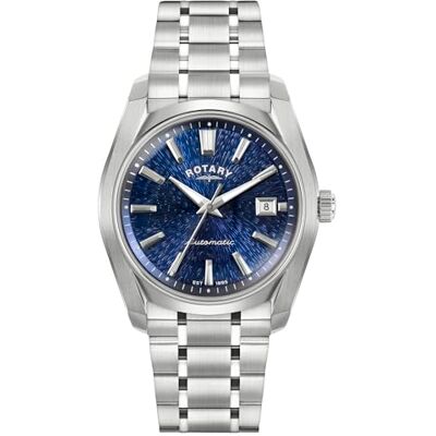 Rotary Lumen Montre bracelet en acier inoxydable Cadran bleu Homme Rotary Lumen Montre bracelet en acier inoxydable Cadran bleu Homme