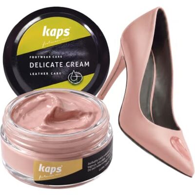 Kaps Professional Crème de soin Delicate Cream pour chaussures Cirage & soin pour nettoyer et rafraîchir le cuir naturel et synthétique (50 ml), 50ml 1.70 fl.oz. Kaps Professional Crème de soin Delicate Cream pour chaussures Cirage & soin pour nettoyer et rafraîchir le cuir naturel et synthétique (50 ml), 50ml 1.70 fl.oz.