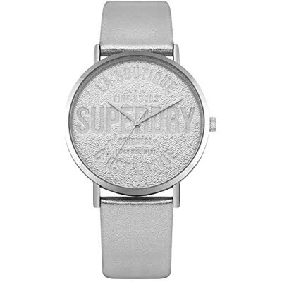 Superdry Montre décontractée SYL251S, Argenté., Sangle Superdry Montre décontractée SYL251S, Argenté., Sangle