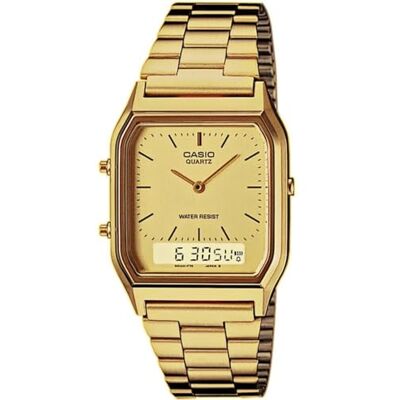 Casio Montre vintage AQ-230GA-9DMQYES unisexe en acier inoxydable Casio Montre vintage AQ-230GA-9DMQYES unisexe en acier inoxydable