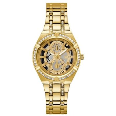 GUESS Montre pour femme 36 mm Bracelet irisé Cadran irisé Boîtier irisé GUESS Montre pour femme 36 mm Bracelet irisé Cadran irisé Boîtier irisé