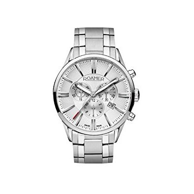 Roamer Montres bracelet Homme 508837 41 15 50, Blanc/Argent, bracelet Roamer Montres bracelet Homme 508837 41 15 50, Blanc/Argent, bracelet