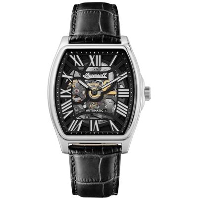 Ingersoll The California Montre Homme Analogique Automatique avec Bracelet Synthétique I14202, Noir, Classique Ingersoll The California Montre Homme Analogique Automatique avec Bracelet Synthétique I14202, Noir, Classique