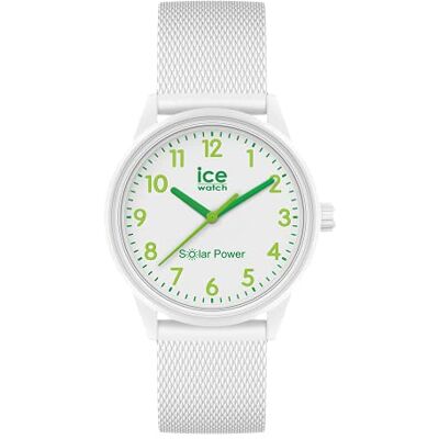 ICE-WATCH ICE solar power Nature numbers Mesh Montre blanche pour femme avec bracelet en silicone 018739 (Small) ICE-WATCH ICE solar power Nature numbers Mesh Montre blanche pour femme avec bracelet en silicone 018739 (Small)