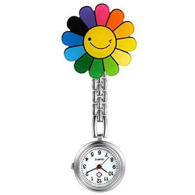 Avaner Montre-bracelet d'infirmière,Montre de poche pour dames Clip-on Suspendue Montre de Poche Médicale, C Avaner Montre-bracelet d'infirmière,Montre de poche pour dames Clip-on Suspendue Montre de Poche Médicale, C