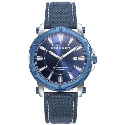 Viceroy Montre Acier IP Bleu Bracelet Sr Va 401311-37, Bracelet Viceroy Montre Acier IP Bleu Bracelet Sr Va 401311-37, Bracelet