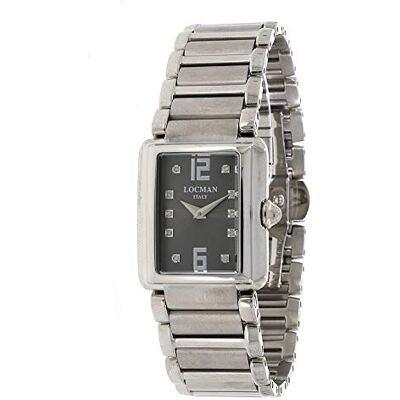 Locman Italy Giannutri Montre pour femme Anthracite Diamant Titan/Acier Réf. 670, Femmes, Bracelet Locman Italy Giannutri Montre pour femme Anthracite Diamant Titan/Acier Réf. 670, Femmes, Bracelet