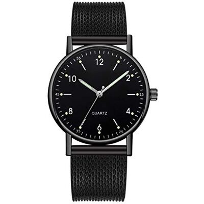 INGRAX Montres de style simple en argent pour dames montre à quartz haut de gamme en acier inoxydable cadran lumineux montre de loisirs hommes INGRAX Montres de style simple en argent pour dames montre à quartz haut de gamme en acier inoxydable cadran lumineux montre de loisirs hommes