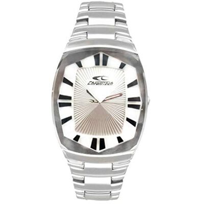 Chronotech Montre analogique pour femme à quartz avec bracelet en acier inoxydable CT7065L-01M Chronotech Montre analogique pour femme à quartz avec bracelet en acier inoxydable CT7065L-01M