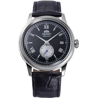 Orient Bambino Version 7 Petites secondes 38,4 mm Montre habillée à remontage automatique, noir, Moderne Orient Bambino Version 7 Petites secondes 38,4 mm Montre habillée à remontage automatique, noir, Moderne