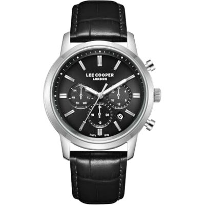 Lee Cooper Homme Analogique Quartz Montre avec Bracelet en Cuir LC08186.351 Lee Cooper Homme Analogique Quartz Montre avec Bracelet en Cuir LC08186.351