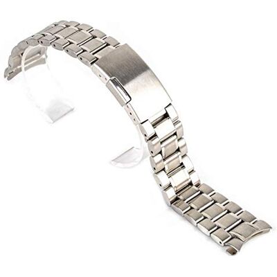 Generic Bracelet de Montre 18/20/22/24 mm Bande de Montre Extrémité Courbe Bracelet de Montre en Métal Acier Inoxydable Unisexe Bracelet avec Fermeture déployante Double Pliage # 11 (Couleur: Noir, Tam Generic Bracelet de Montre 18/20/22/24 mm Bande de Montre Extrémité Courbe Bracelet de Montre en Métal Acier Inoxydable Unisexe Bracelet avec Fermeture déployante Double Pliage # 11 (Couleur: Noir, Tam