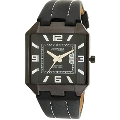 Q&Q Attractive Montre bracelet unisexe Noir, sangle Q&Q Attractive Montre bracelet unisexe Noir, sangle