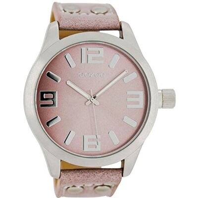 Oozoo Timepieces Montre analogique pour femmes avec bracelet en cuir, ronde, élégante, de qualité supérieure Oozoo Timepieces Montre analogique pour femmes avec bracelet en cuir, ronde, élégante, de qualité supérieure