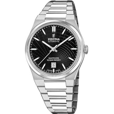 Festina Swiss Made F20083/4 Montre automatique en acier pour homme avec bracelet Festina Swiss Made F20083/4 Montre automatique en acier pour homme avec bracelet