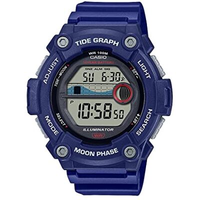Casio Montre de sport WS-1300H-2AVCF, bleu, Numérique Casio Montre de sport WS-1300H-2AVCF, bleu, Numérique