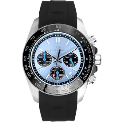 Lorenz DI300 Chronograph 030274AA Montre pour homme de sport Chronographe sous-marin professionnel jusqu'à 300 mètres avec bracelet en résine Lorenz DI300 Chronograph 030274AA Montre pour homme de sport Chronographe sous-marin professionnel jusqu'à 300 mètres avec bracelet en résine