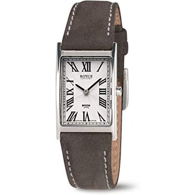 Boccia Montre à quartz analogique pour femme avec bracelet en cuir 3285-08, argenté, bracelet Boccia Montre à quartz analogique pour femme avec bracelet en cuir 3285-08, argenté, bracelet