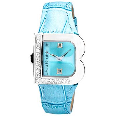 Laura Biagiotti Montre analogique pour femme à quartz avec bracelet en cuir LB0001L-04Z Laura Biagiotti Montre analogique pour femme à quartz avec bracelet en cuir LB0001L-04Z
