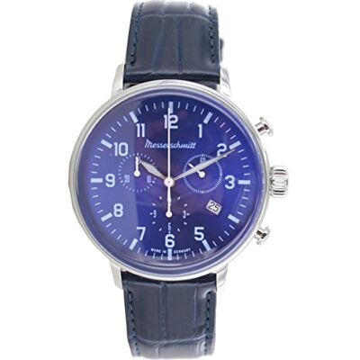 Messerschmitt Aristo ME-4H168L Montre chronographe pour homme en acier inoxydable, sangle Messerschmitt Aristo ME-4H168L Montre chronographe pour homme en acier inoxydable, sangle