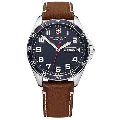 Victorinox Field Watch Montre Homme Analogique Quartz avec Bracelet Cuir V241848, sangle Victorinox Field Watch Montre Homme Analogique Quartz avec Bracelet Cuir V241848, sangle