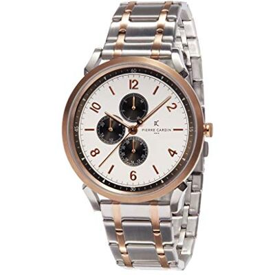 Pierre Cardin Montre Homme Multi-Cadrans Quartz Pigalle Nine, Or/Argent, bracelet Pierre Cardin Montre Homme Multi-Cadrans Quartz Pigalle Nine, Or/Argent, bracelet